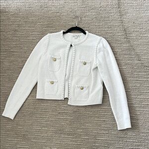J. Crew Women's White Cardigan Jacket